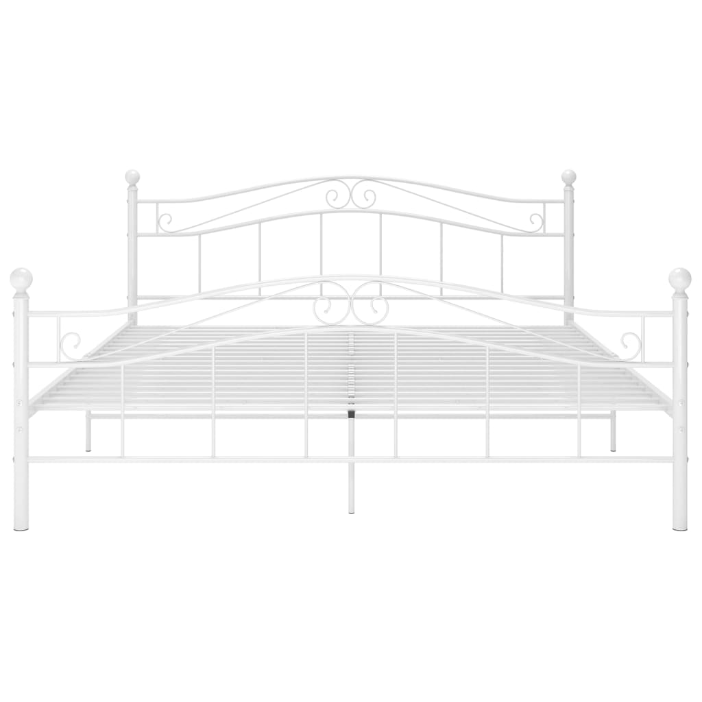 Bedframe metaal wit 200x200 cm is nu te koop bij PeponiXL, paradijselijk wonen!