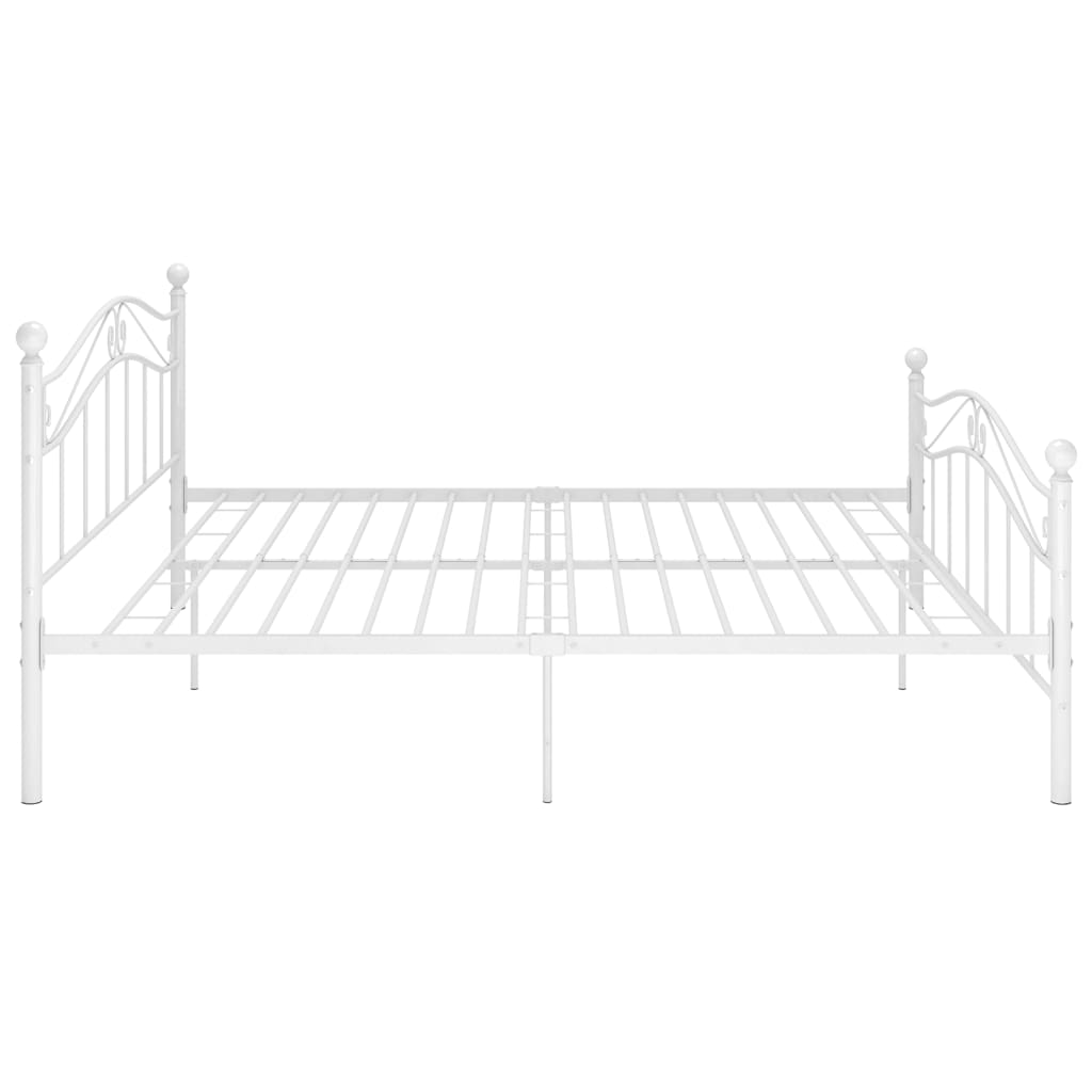 Bedframe metaal wit 200x200 cm is nu te koop bij PeponiXL, paradijselijk wonen!