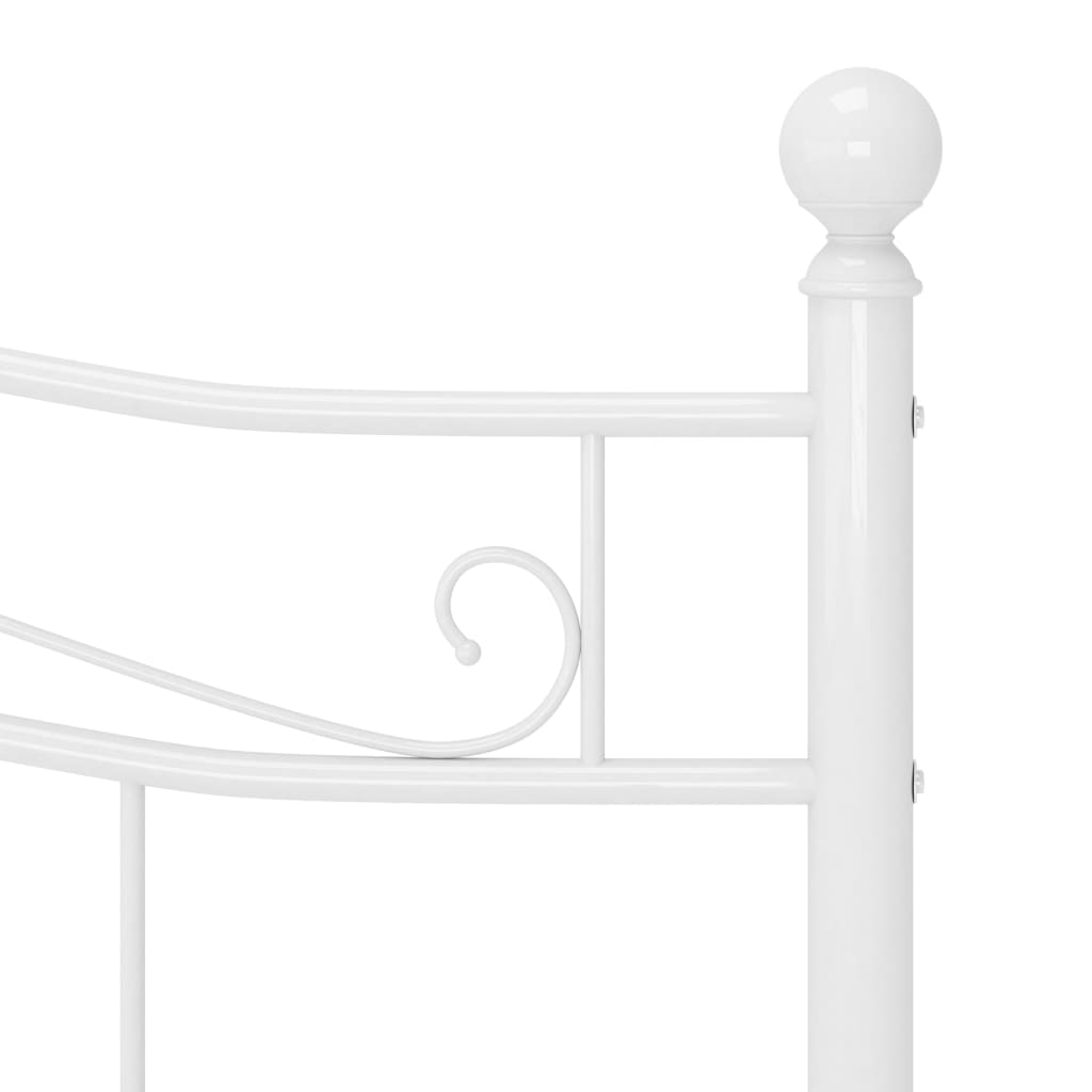 Bedframe metaal wit 200x200 cm is nu te koop bij PeponiXL, paradijselijk wonen!