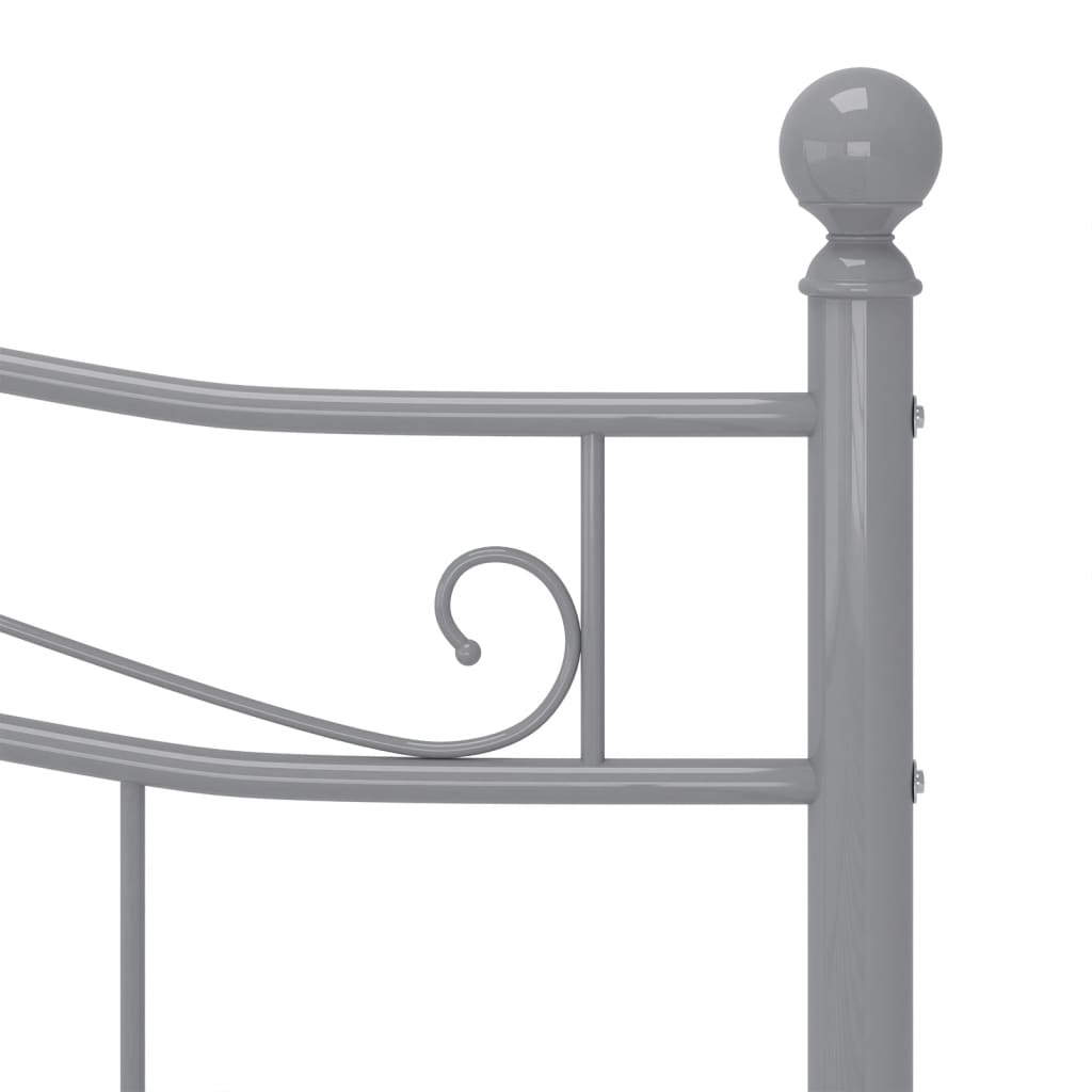 Bedframe metaal grijs 200x200 cm is nu te koop bij PeponiXL, paradijselijk wonen!