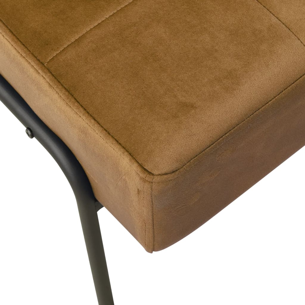 Relaxstoel 65x79x87 cm fluweel bruin is nu te koop bij PeponiXL, paradijselijk wonen!