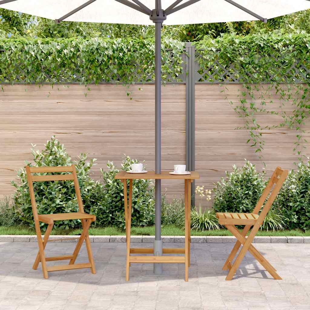 Tuintafel inklapbaar 60x60x75 cm massief acaciahout is nu te koop bij PeponiXL, paradijselijk wonen!