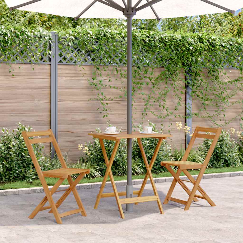 Tuintafel inklapbaar 60x60x75 cm massief acaciahout is nu te koop bij PeponiXL, paradijselijk wonen!