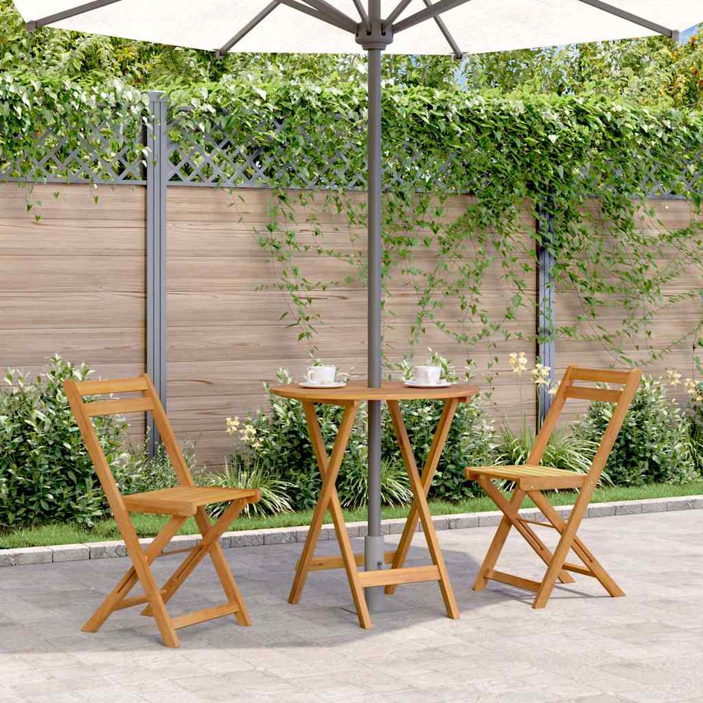 Tuintafel inklapbaar 70 cm massief acaciahout is nu te koop bij PeponiXL, paradijselijk wonen!