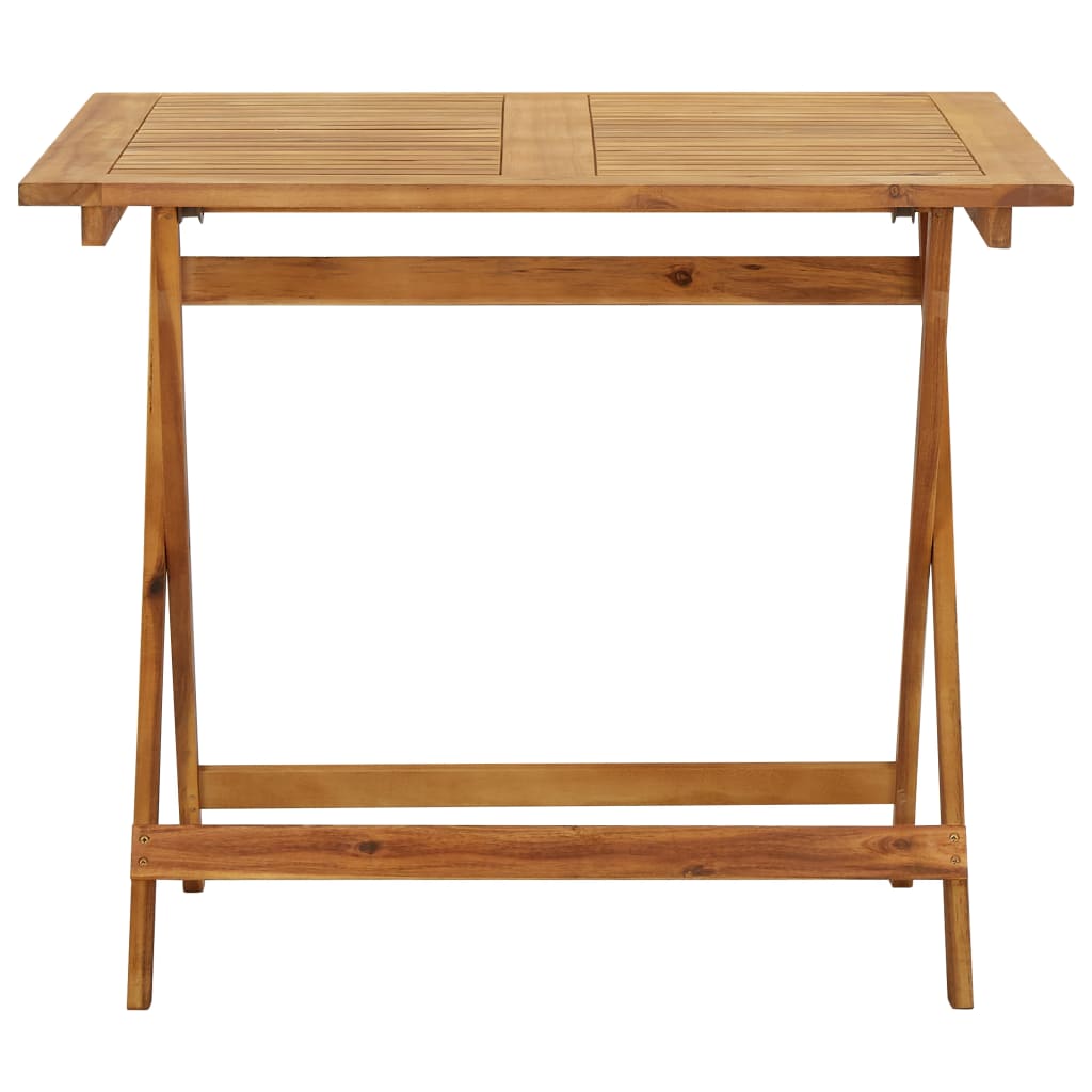 Tuintafel inklapbaar 90x90x75 cm massief acaciahout