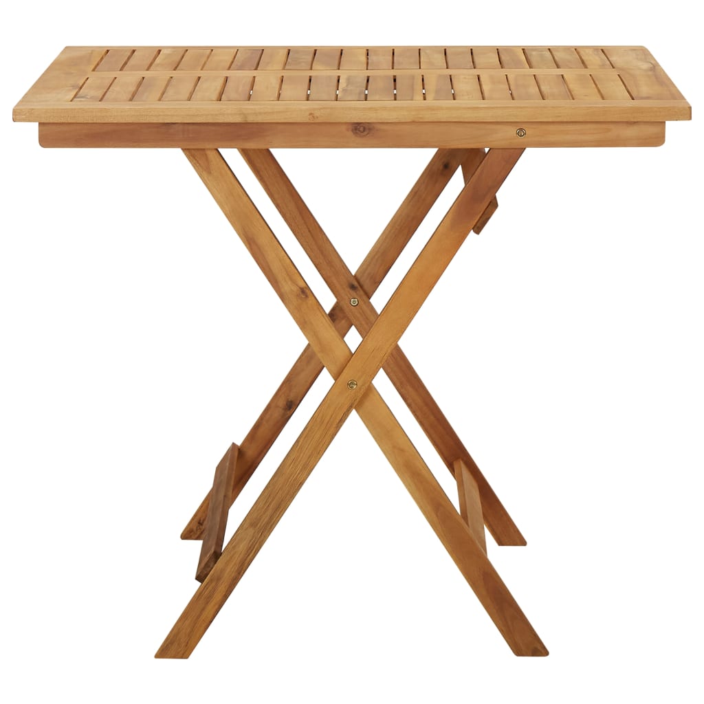 Tuintafel inklapbaar 90x90x75 cm massief acaciahout