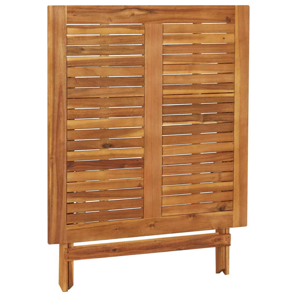 Tuintafel inklapbaar 90x90x75 cm massief acaciahout