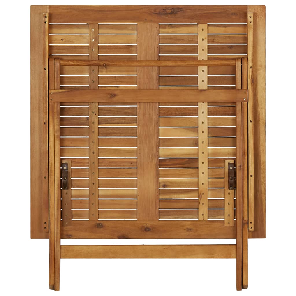Tuintafel inklapbaar 90x90x75 cm massief acaciahout