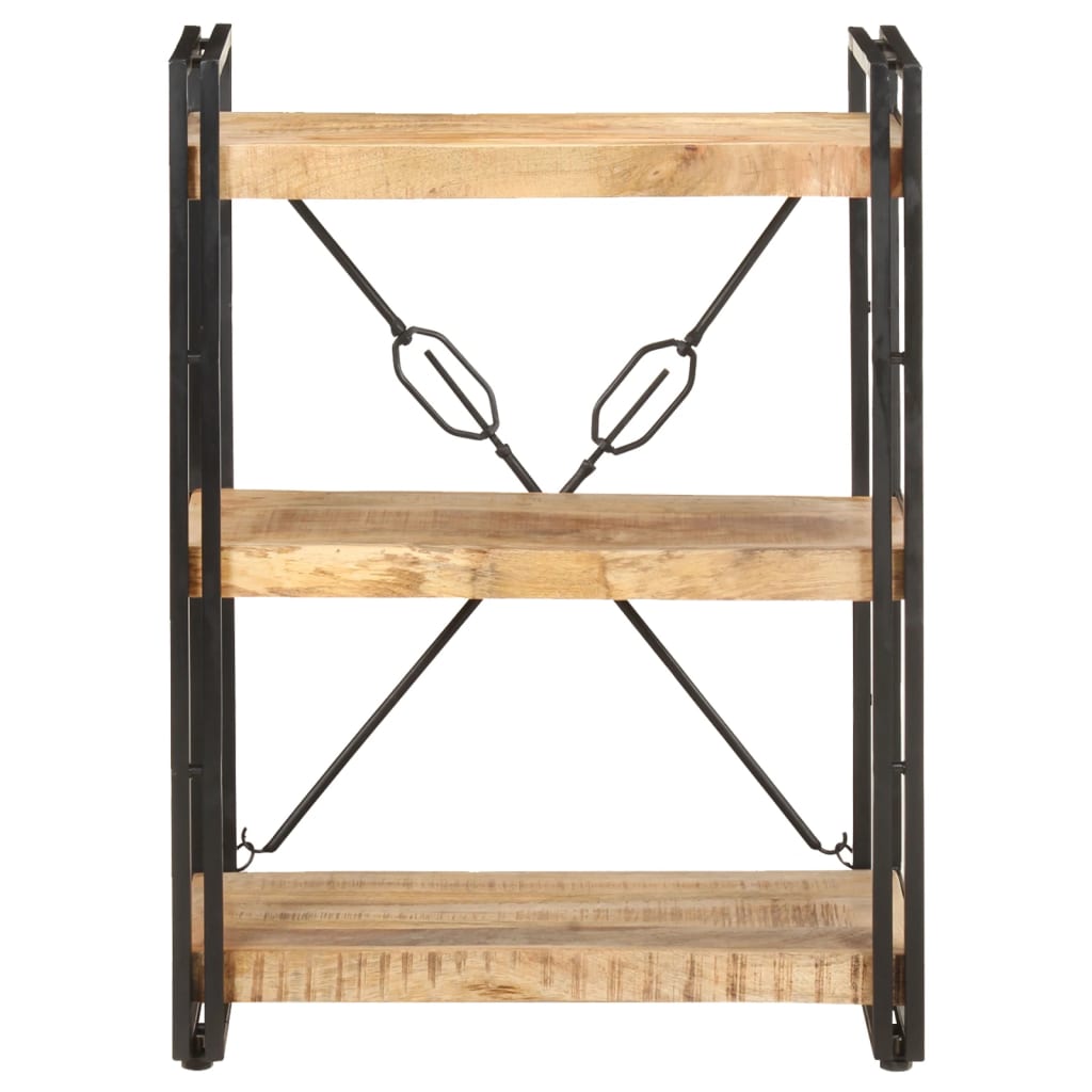 Boekenkast met 3 schappen 60x30x80 cm massief mangohout is nu te koop bij PeponiXL, paradijselijk wonen!