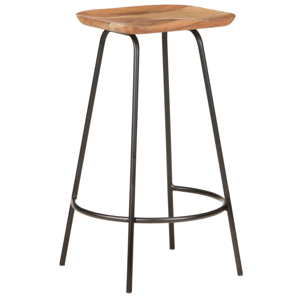 Barkrukken 2 st massief acaciahout is nu te koop bij PeponiXL, paradijselijk wonen!