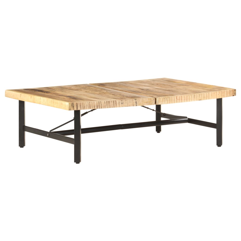 Salontafel 142x90x42 cm massief mangohout is nu te koop bij PeponiXL, paradijselijk wonen!