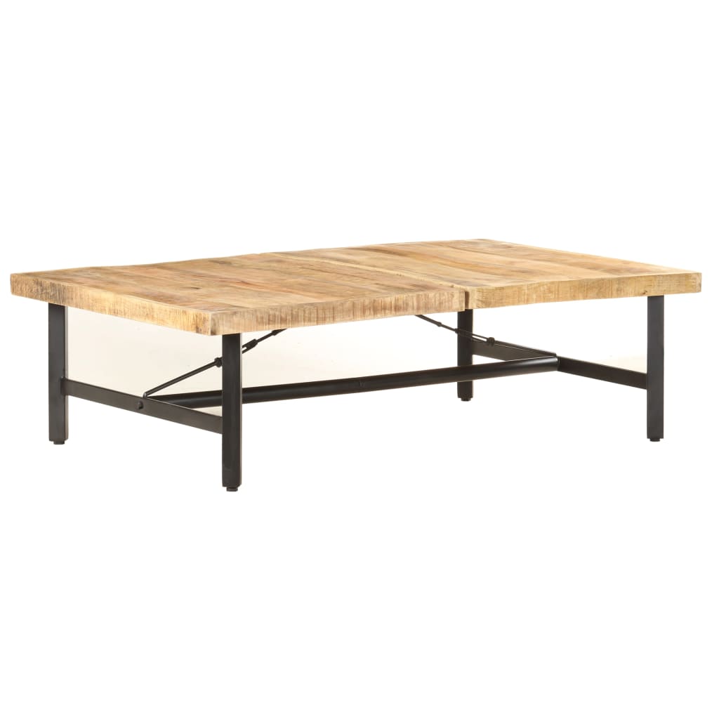 Salontafel 142x90x42 cm massief mangohout is nu te koop bij PeponiXL, paradijselijk wonen!