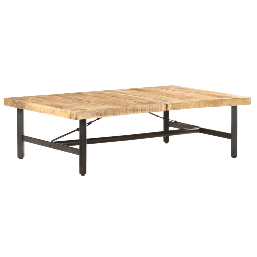 Salontafel 142x90x42 cm massief mangohout is nu te koop bij PeponiXL, paradijselijk wonen!
