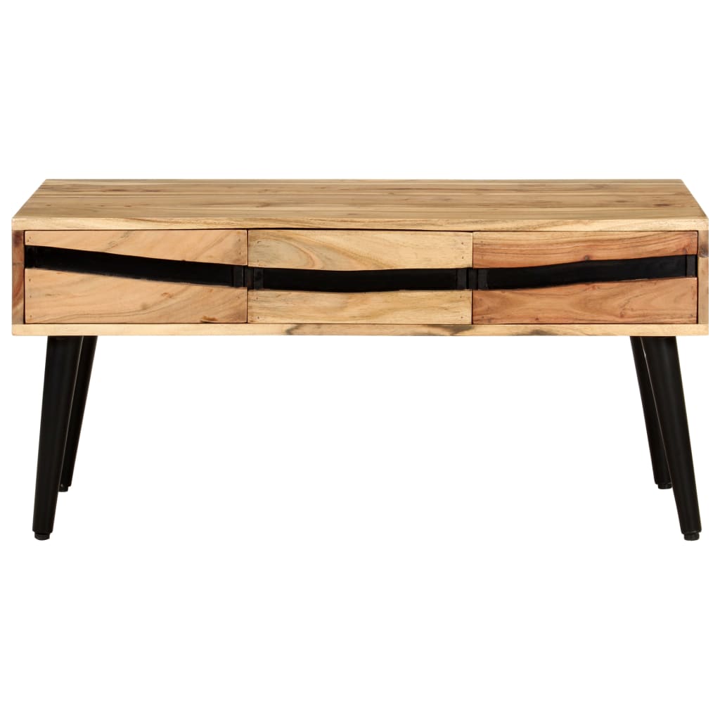 Salontafel 88x50x42 cm massief acaciahout is nu te koop bij PeponiXL, paradijselijk wonen!