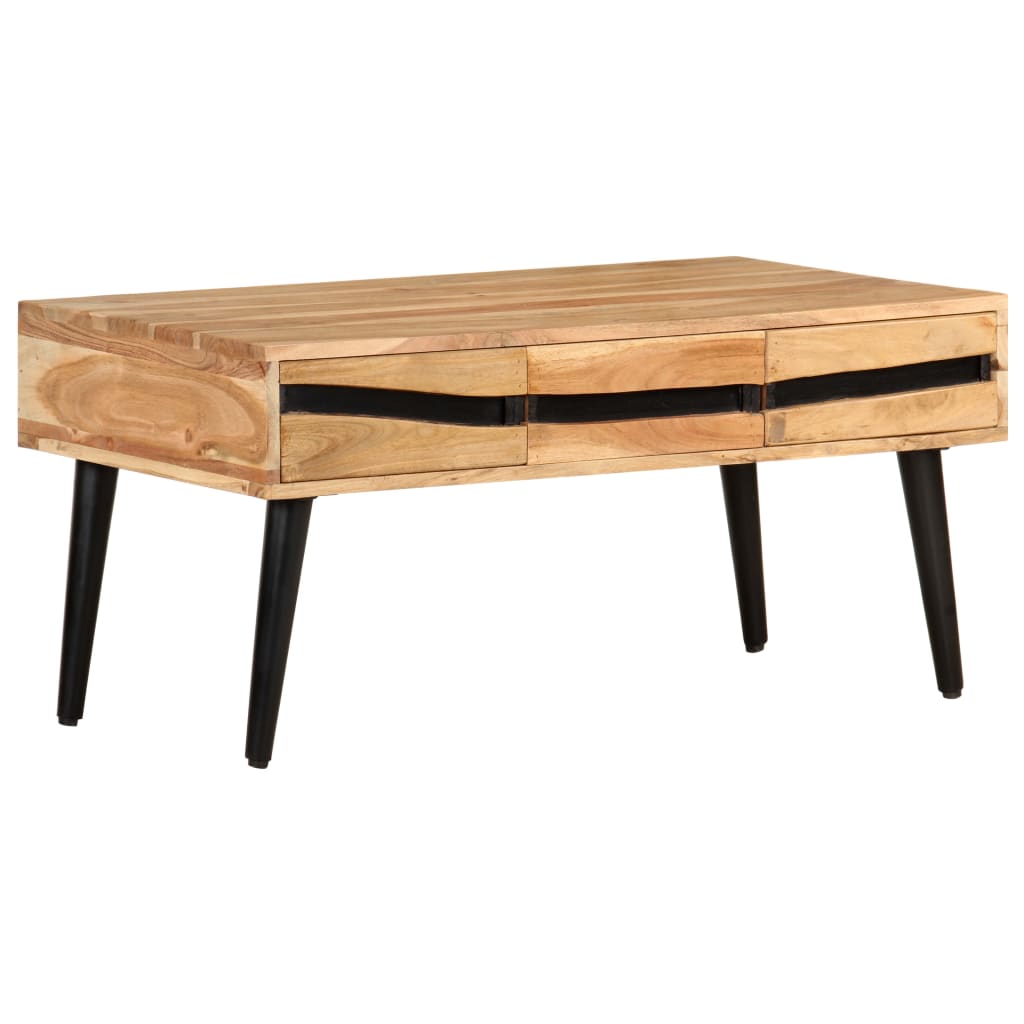 Salontafel 88x50x42 cm massief acaciahout is nu te koop bij PeponiXL, paradijselijk wonen!