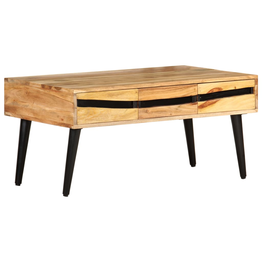 Salontafel 88x50x42 cm massief acaciahout is nu te koop bij PeponiXL, paradijselijk wonen!