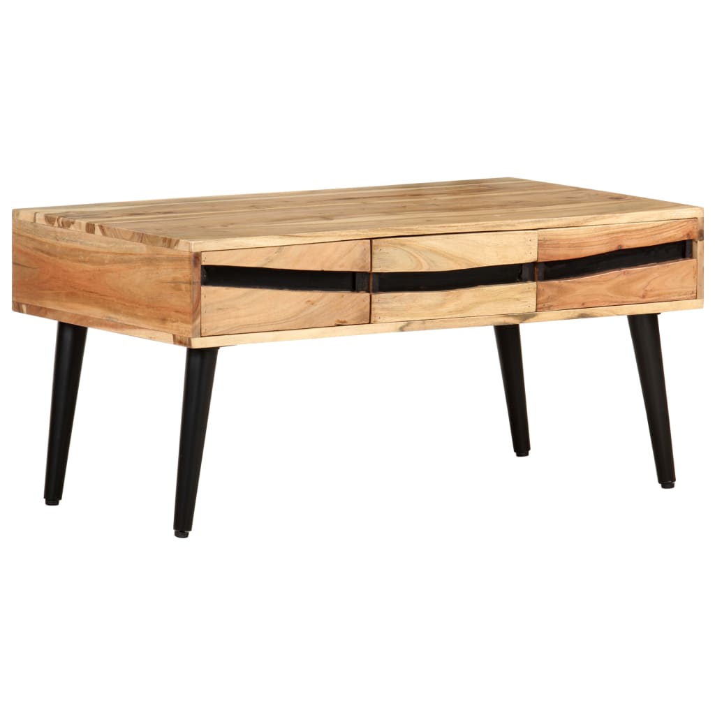 Salontafel 88x50x42 cm massief acaciahout is nu te koop bij PeponiXL, paradijselijk wonen!