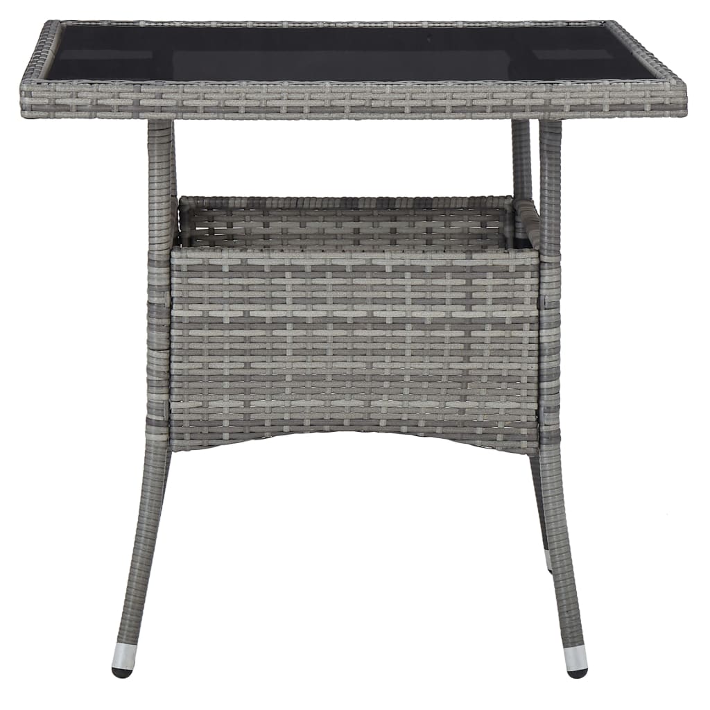 3-delige Tuinset poly rattan en acaciahout grijs is nu te koop bij PeponiXL, paradijselijk wonen!