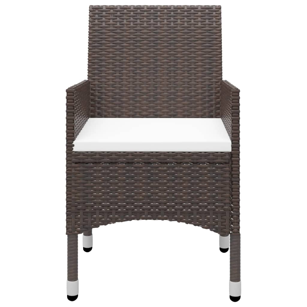 5-delige Tuinset poly rattan en glas bruin is nu te koop bij PeponiXL, paradijselijk wonen!