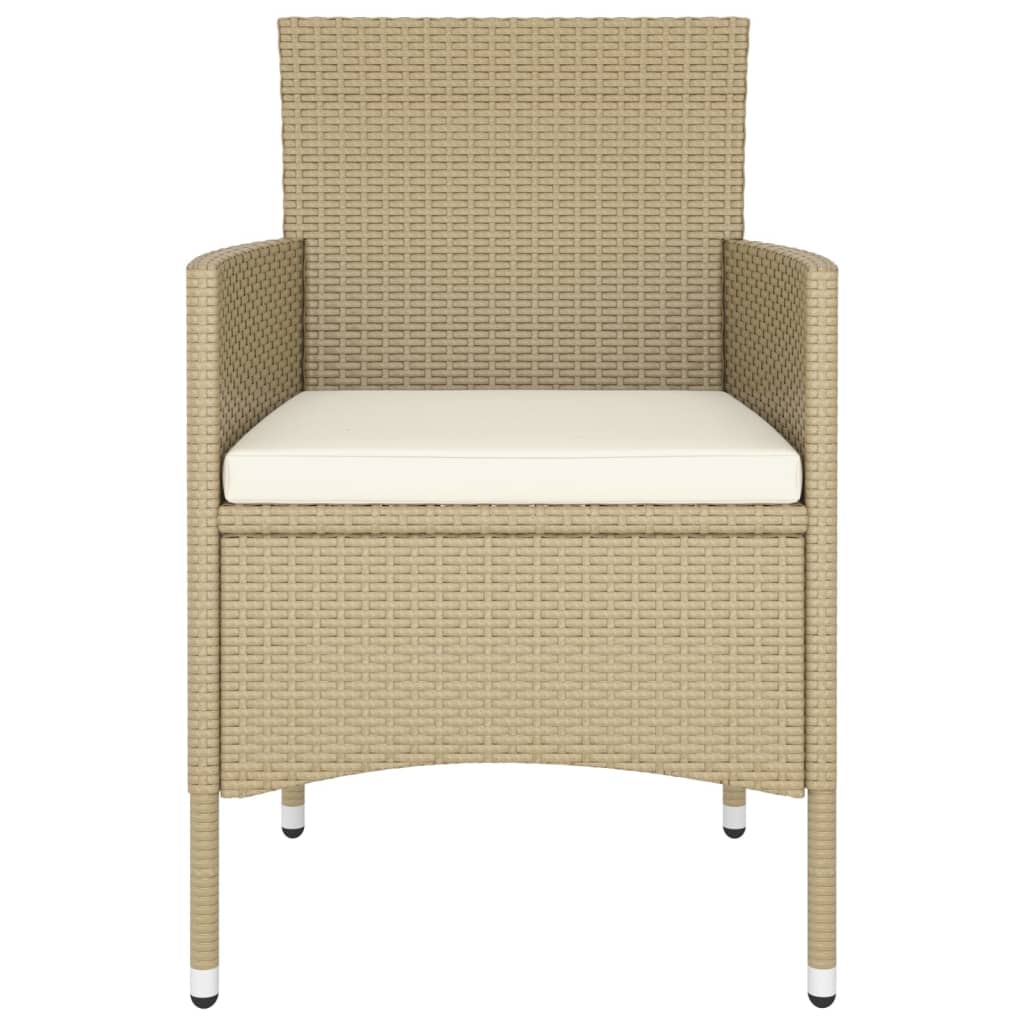 5-delige Loungeset poly rattan beige is nu te koop bij PeponiXL, paradijselijk wonen!