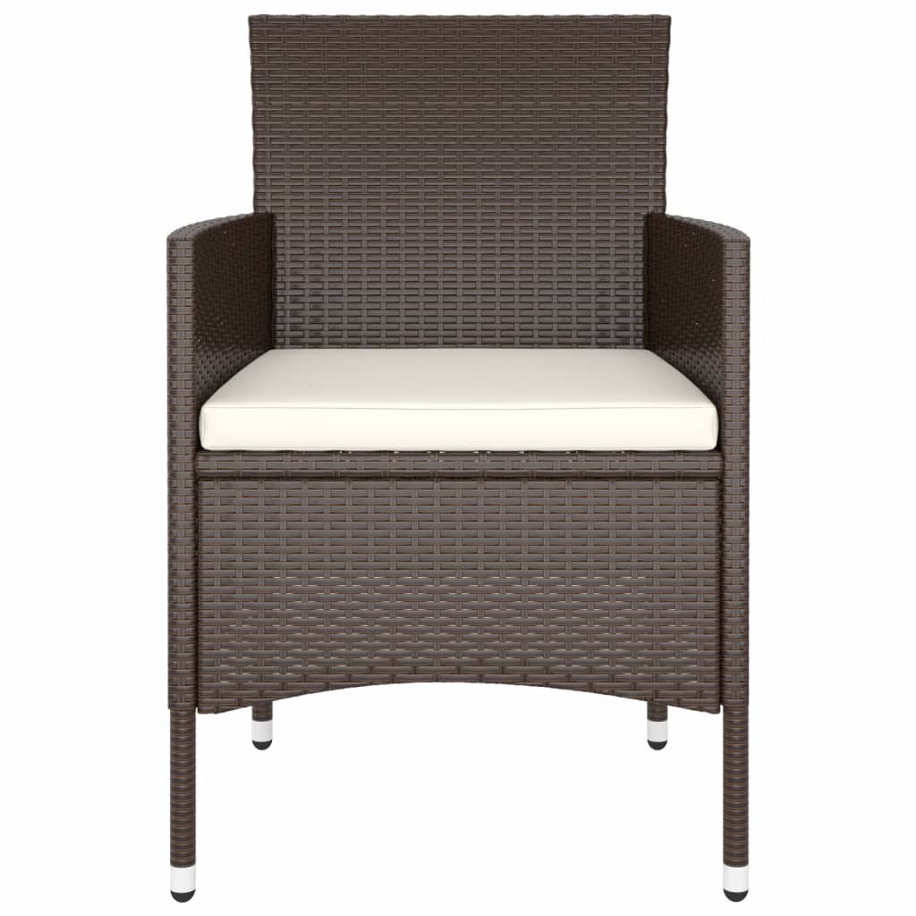 5-delige Loungeset poly rattan bruin is nu te koop bij PeponiXL, paradijselijk wonen!