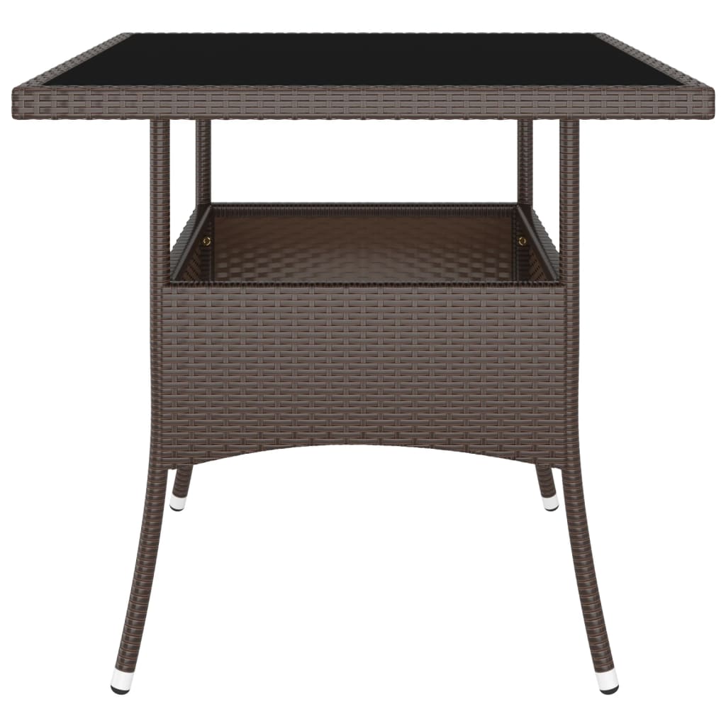 5-delige Loungeset poly rattan bruin is nu te koop bij PeponiXL, paradijselijk wonen!