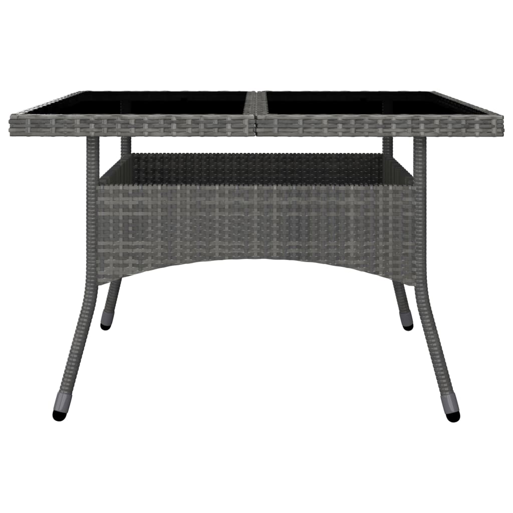 9-delige Tuinset poly rattan en glas grijs is nu te koop bij PeponiXL, paradijselijk wonen!