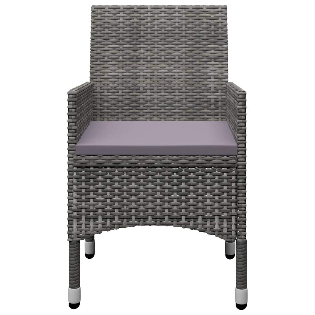 9-delige Tuinset poly rattan en glas grijs is nu te koop bij PeponiXL, paradijselijk wonen!