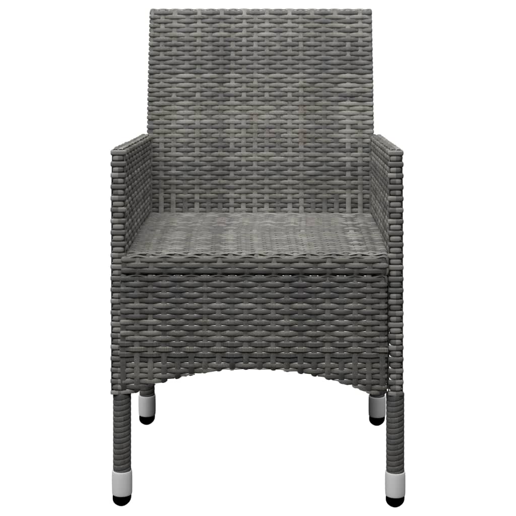 9-delige Tuinset poly rattan en glas grijs is nu te koop bij PeponiXL, paradijselijk wonen!