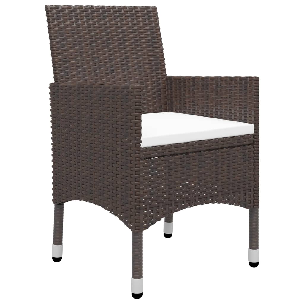 9-delige Tuinset poly rattan en glas bruin is nu te koop bij PeponiXL, paradijselijk wonen!