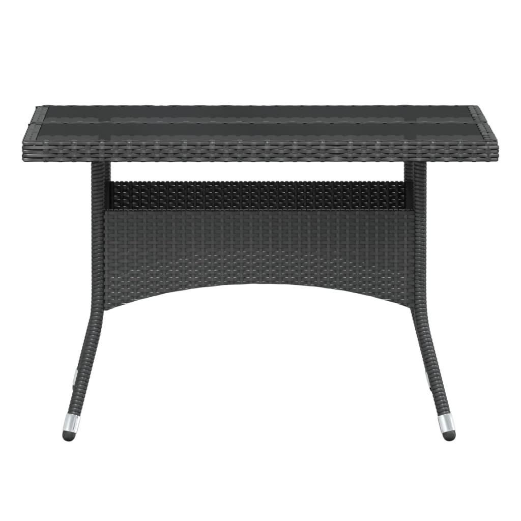 5-delige Tuinset poly rattan en gehard glas zwart is nu te koop bij PeponiXL, paradijselijk wonen!