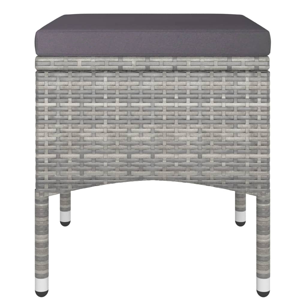 5-delige Tuinset poly rattan en gehard glas grijs is nu te koop bij PeponiXL, paradijselijk wonen!