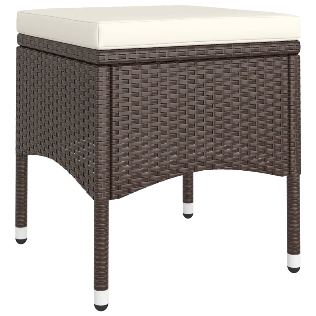 9-delige Tuinset poly rattan bruin is nu te koop bij PeponiXL, paradijselijk wonen!
