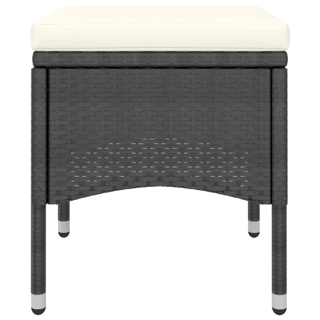 5-delige Tuinset poly rattan en gehard glas zwart is nu te koop bij PeponiXL, paradijselijk wonen!