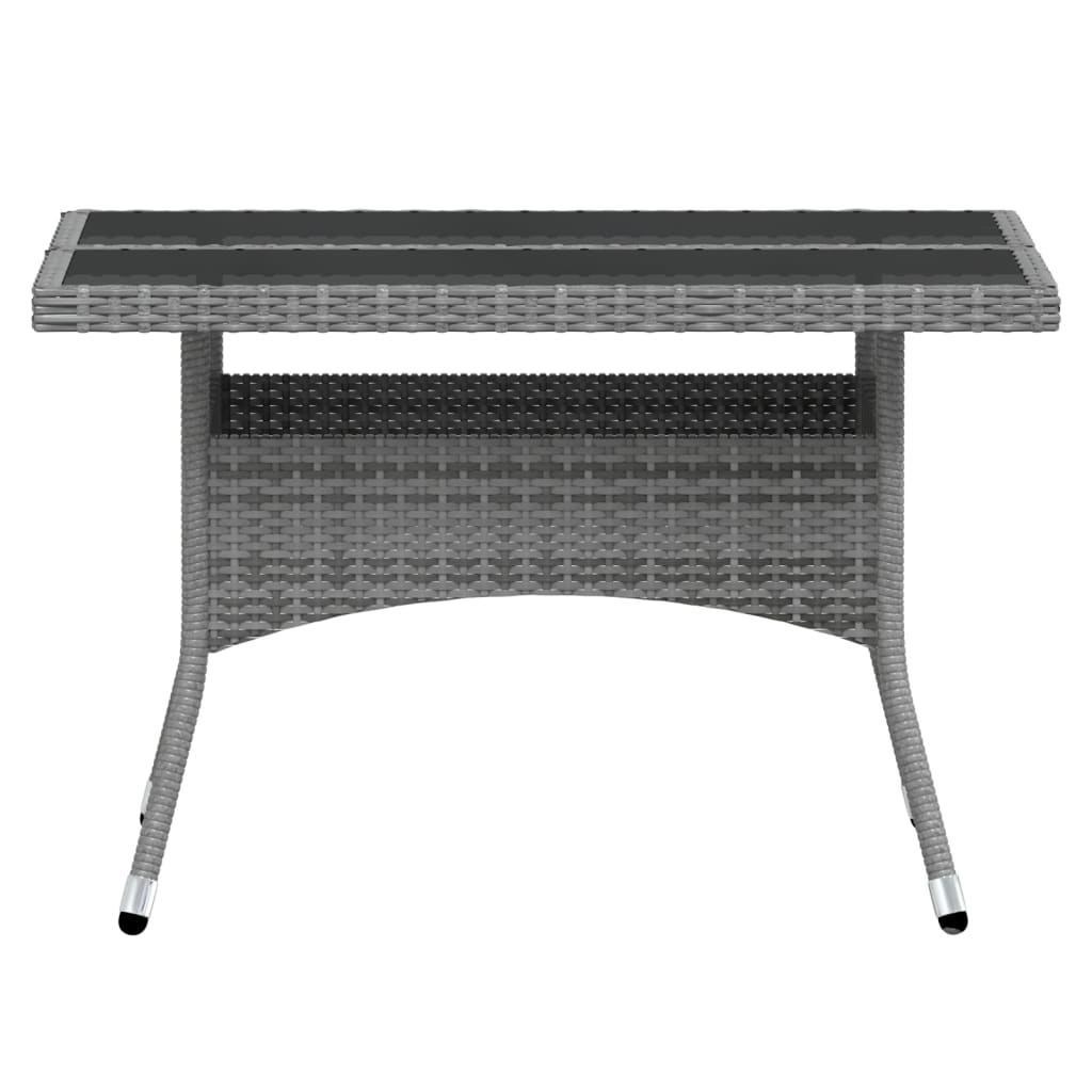 5-delige Tuinset poly rattan en gehard glas grijs is nu te koop bij PeponiXL, paradijselijk wonen!