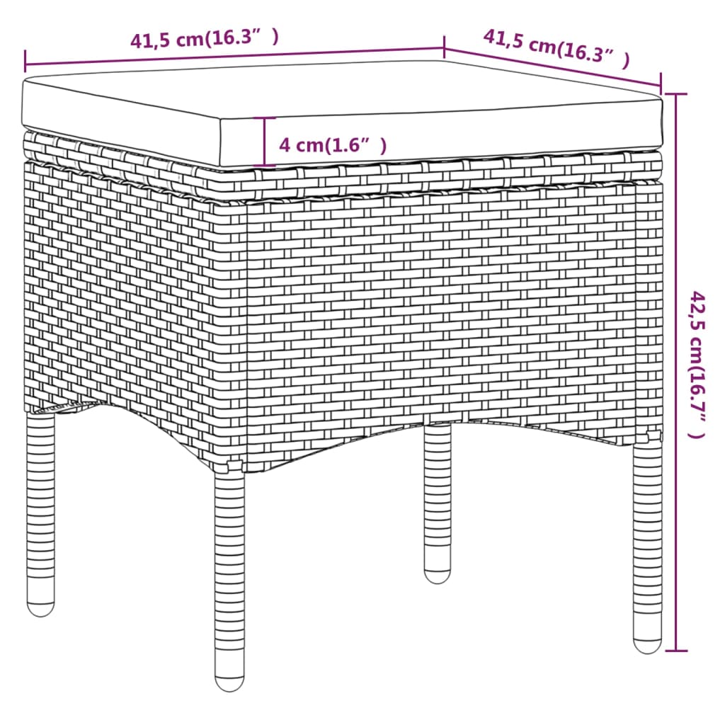 5-delige Tuinset poly rattan en gehard glas grijs is nu te koop bij PeponiXL, paradijselijk wonen!