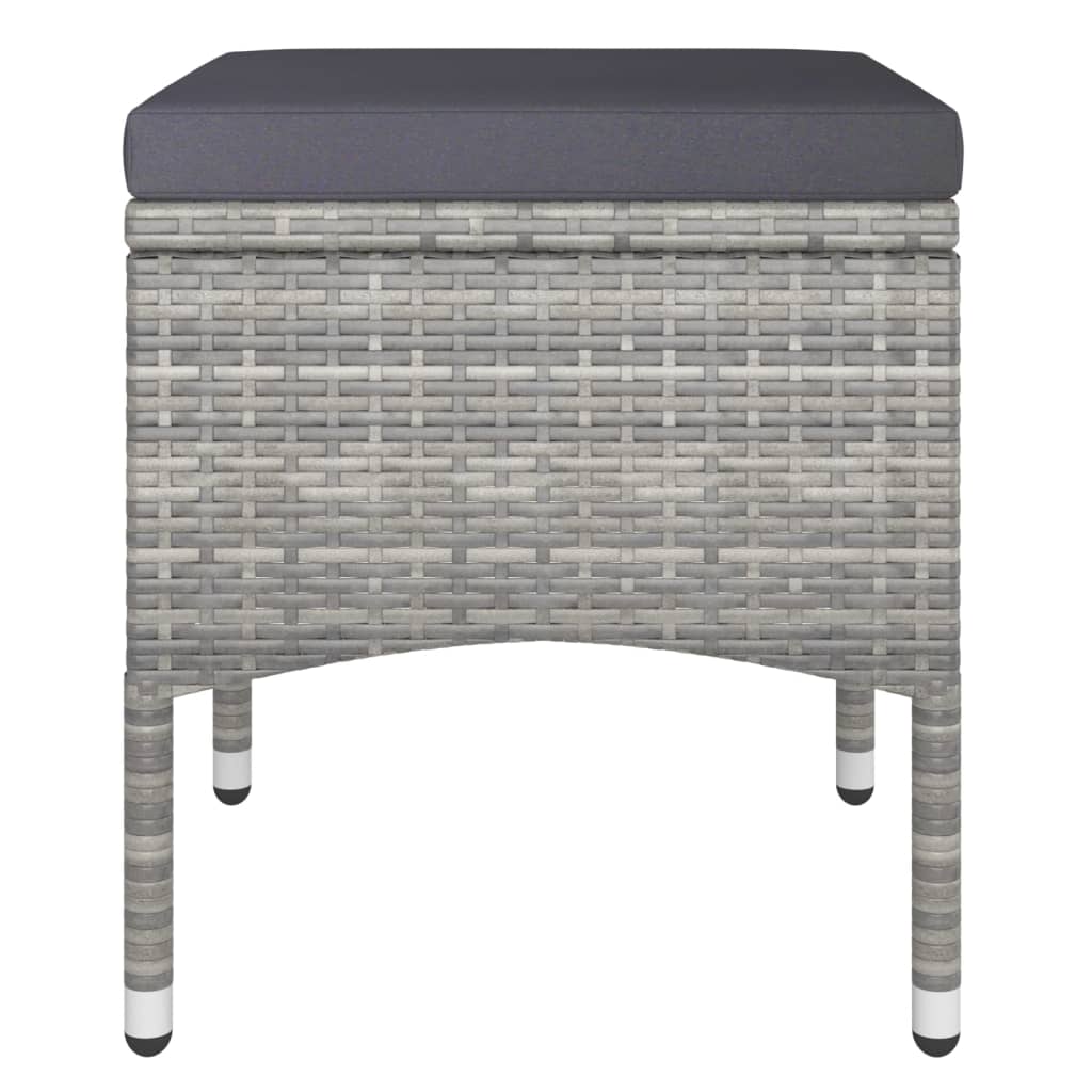 5-delige Bistroset poly rattan en massief acaciahout grijs is nu te koop bij PeponiXL, paradijselijk wonen!