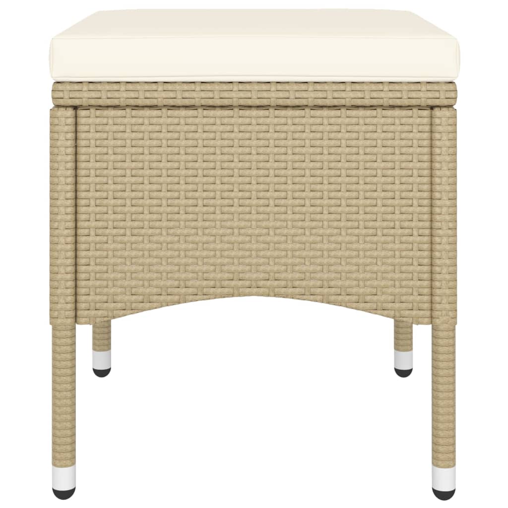 5-delige Bistroset poly rattan en gehard glas beige is nu te koop bij PeponiXL, paradijselijk wonen!