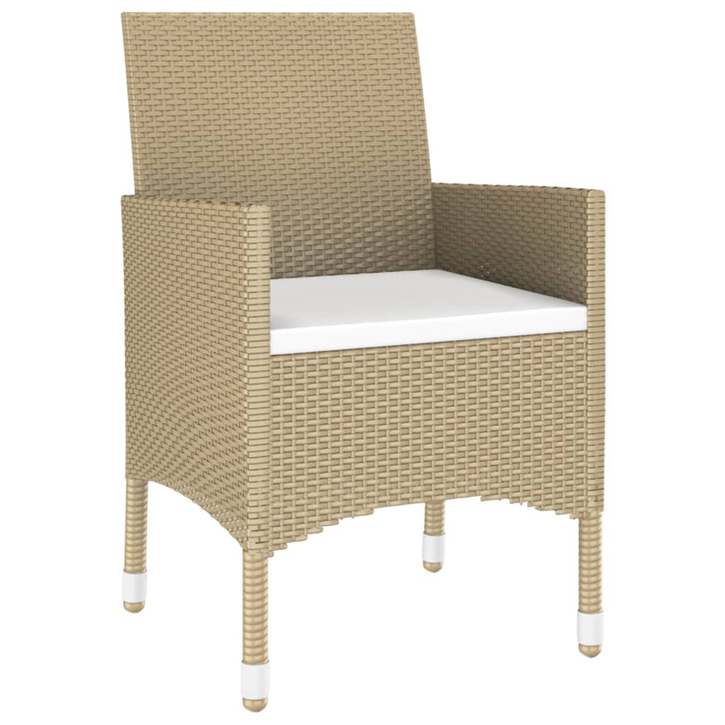 3-delige Tuinset poly rattan beige is nu te koop bij PeponiXL, paradijselijk wonen!