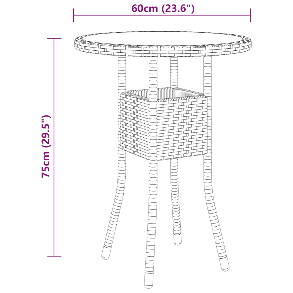 3-delige Tuinset poly rattan beige is nu te koop bij PeponiXL, paradijselijk wonen!