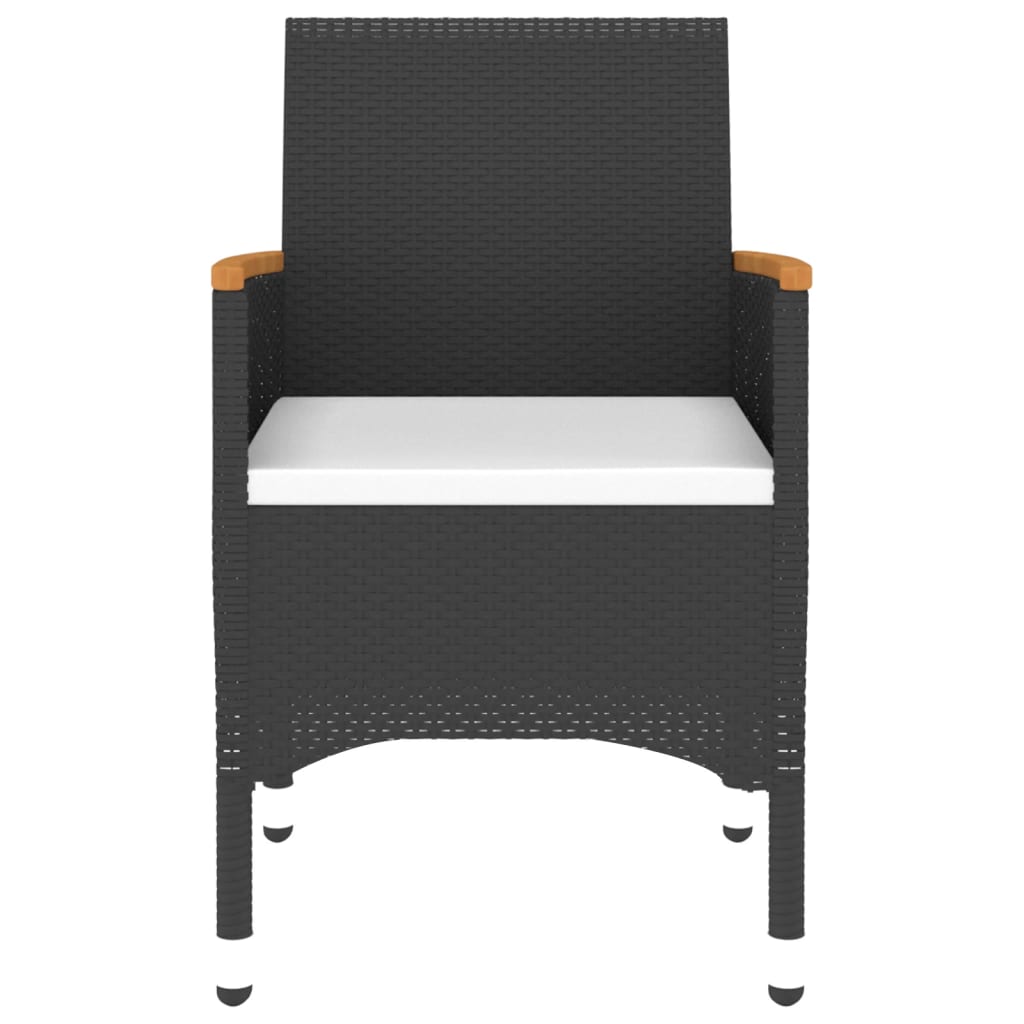 3-delige Tuinset poly rattan zwart is nu te koop bij PeponiXL, paradijselijk wonen!