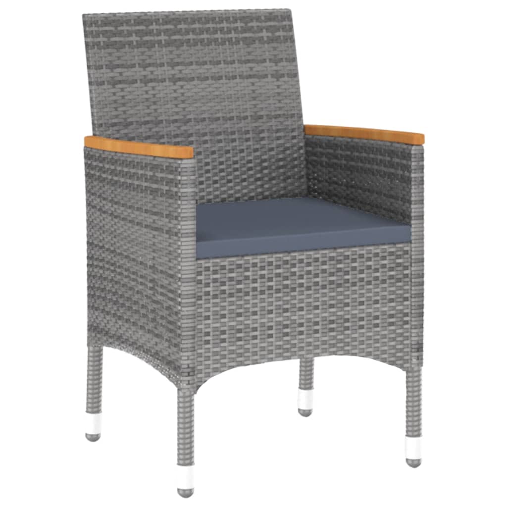3-delige Tuinset poly rattan grijs is nu te koop bij PeponiXL, paradijselijk wonen!