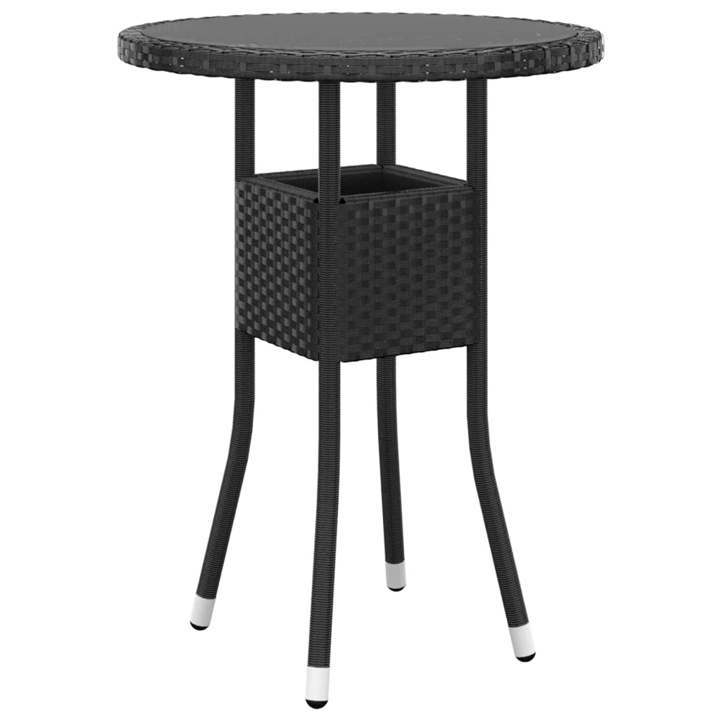 5-delige Loungeset poly rattan zwart is nu te koop bij PeponiXL, paradijselijk wonen!