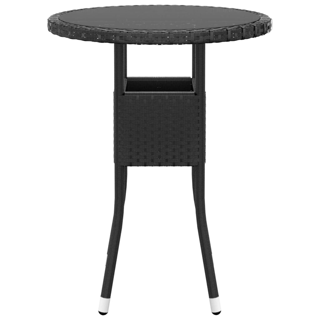 5-delige Loungeset poly rattan zwart is nu te koop bij PeponiXL, paradijselijk wonen!