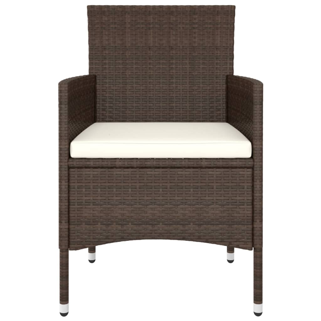 5-delige Loungeset poly rattan bruin is nu te koop bij PeponiXL, paradijselijk wonen!
