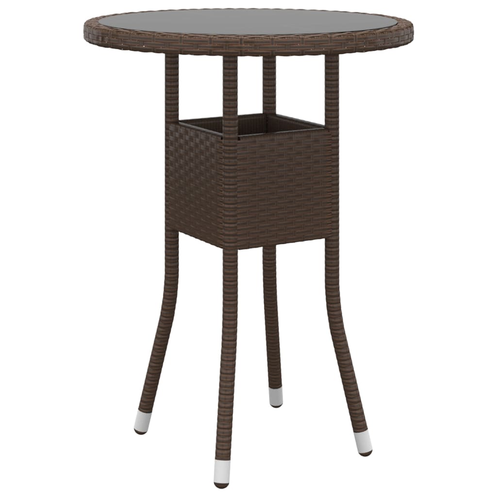 5-delige Loungeset poly rattan bruin is nu te koop bij PeponiXL, paradijselijk wonen!