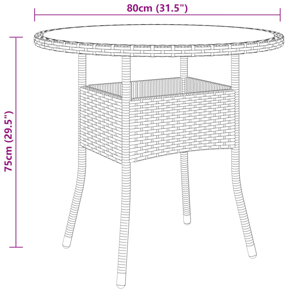 5-delige Tuinset poly rattan beige is nu te koop bij PeponiXL, paradijselijk wonen!