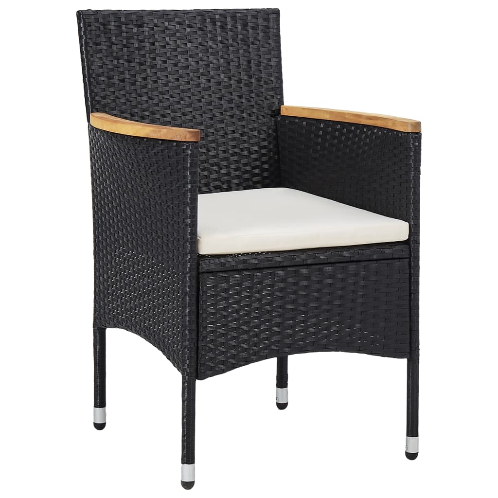 5-delige Tuinset poly rattan zwart is nu te koop bij PeponiXL, paradijselijk wonen!