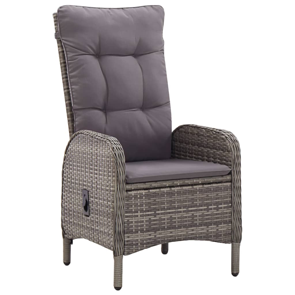 3-delige Tuinset poly rattan grijs is nu te koop bij PeponiXL, paradijselijk wonen!