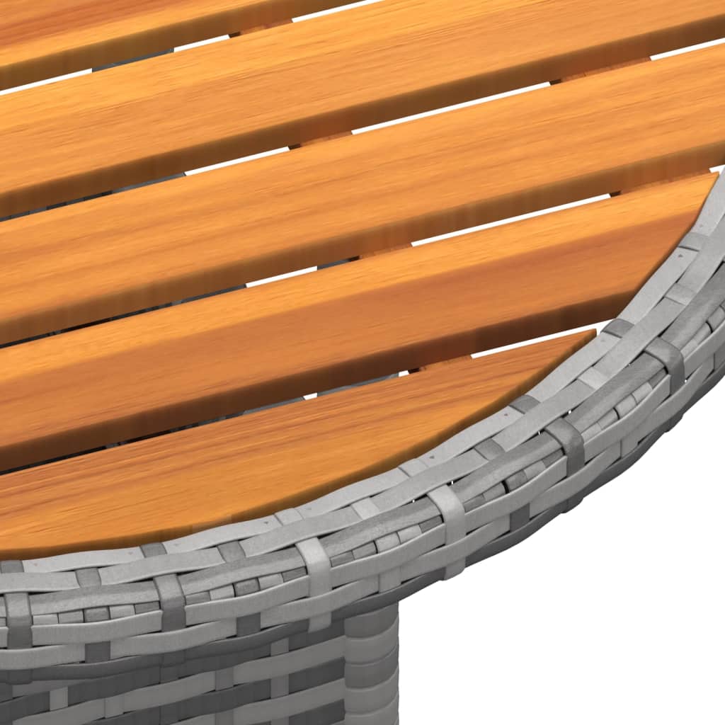 3-delige Tuinset poly rattan grijs is nu te koop bij PeponiXL, paradijselijk wonen!